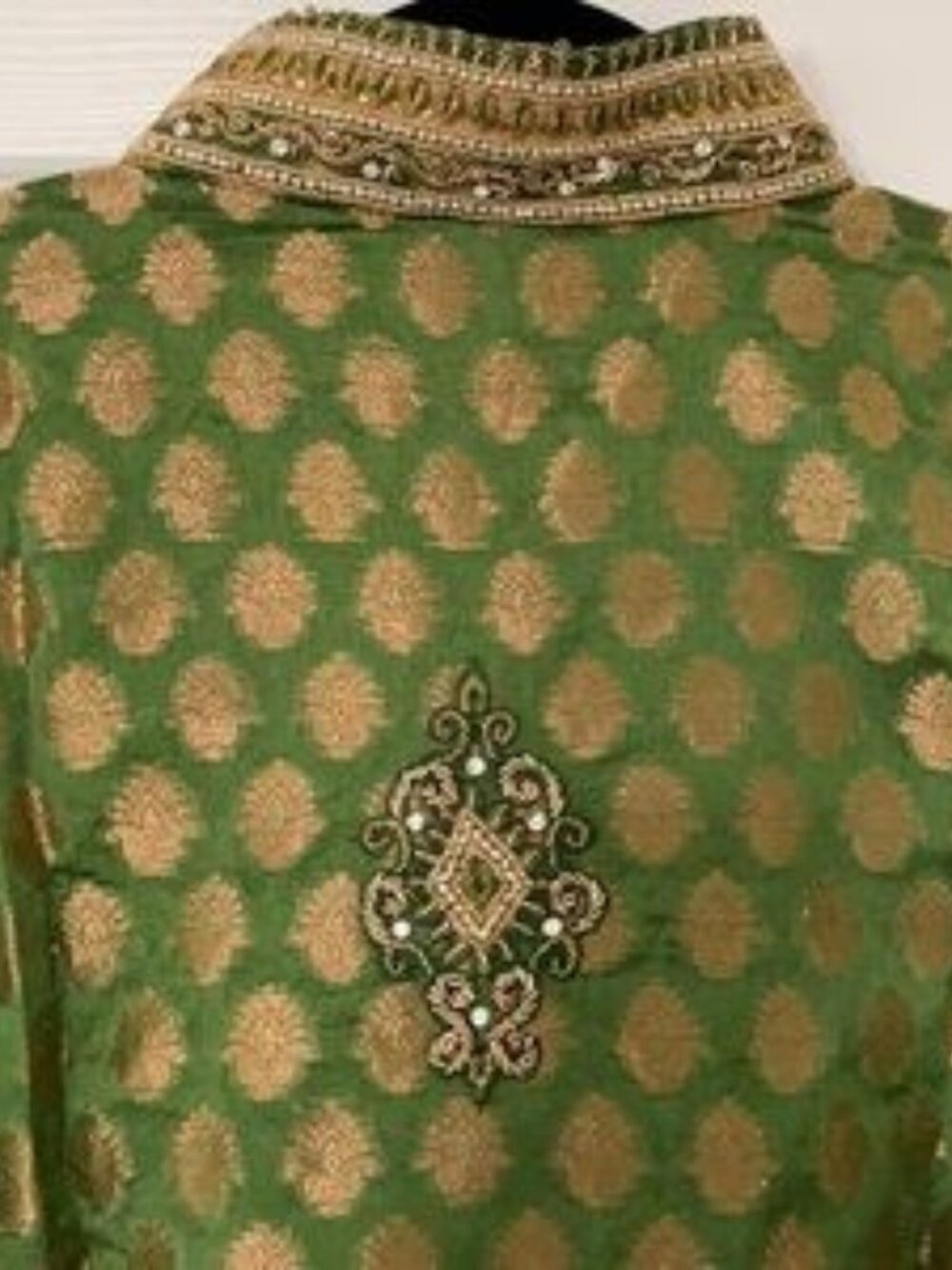 Men’s Grand Designer Sherwani Kurta pyjama Dupatta and shoe size XL - Picture 7 of 16